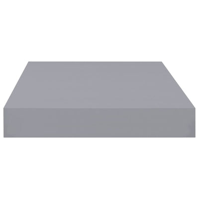 Kelluvat seinähyllyt 4 kpl harmaa 40x23x3,8 cm MDF