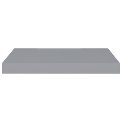 Kelluvat seinähyllyt 4 kpl harmaa 50x23x3,8 cm MDF