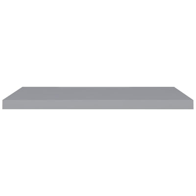 Kelluvat seinähyllyt 4 kpl harmaa 90x23,5x3,8cm MDF