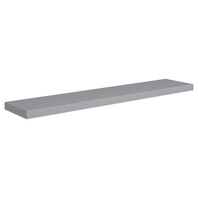 Kelluva seinähylly harmaa 120x23,5x3,8 cm MDF