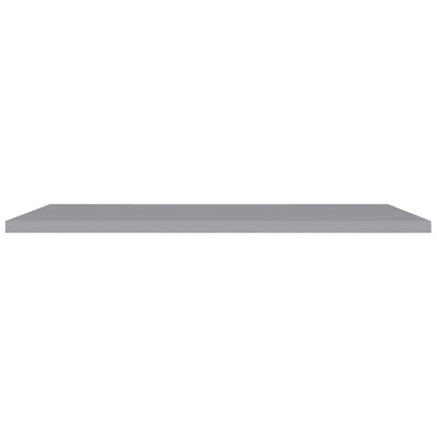 Kelluvat seinähyllyt 4 kpl harmaa 120x23,5x3,8 cm MDF