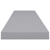 Kelluvat seinähyllyt 4 kpl harmaa 120x23,5x3,8 cm MDF