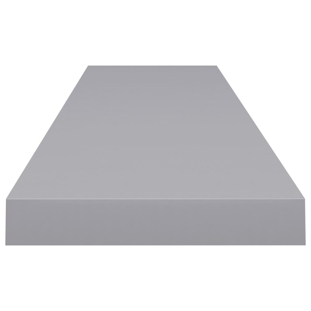 Harmaa kelluvat seinähyllyt Chan 120x23,5x3,8cm (4 kpl mdf)