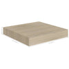 Tammen värinen kelluvat seinähyllyt Chan 23x23,5x3,8cm (2 kpl mdf)