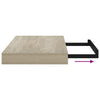 Kelluvat seinähyllyt 2 kpl tammi 40x23,5x3,8 cm MDF