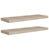 Kelluvat seinähyllyt 2 kpl tammi 80x23,5x3,8 cm MDF