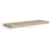 Kelluvat seinähyllyt 2 kpl tammi 80x23,5x3,8 cm MDF