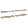 Kelluvat seinähyllyt 4 kpl tammi 80x23,5x3,8cm MDF