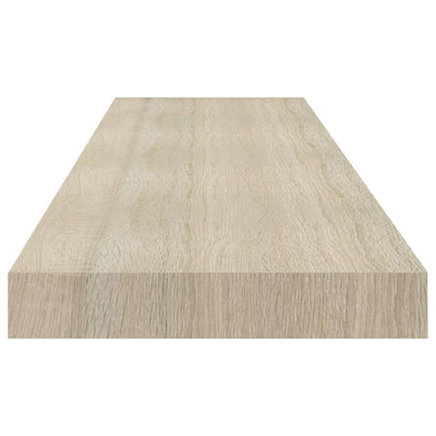 Kelluvat seinähyllyt 2 kpl tammi 90x23,5x3,8 cm MDF