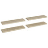 Kelluvat seinähyllyt 4 kpl tammi 90x23,5x3,8 cm MDF