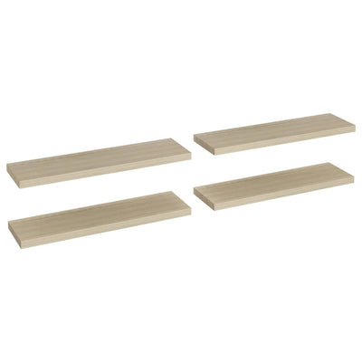 Kelluvat seinähyllyt 4 kpl tammi 90x23,5x3,8 cm MDF
