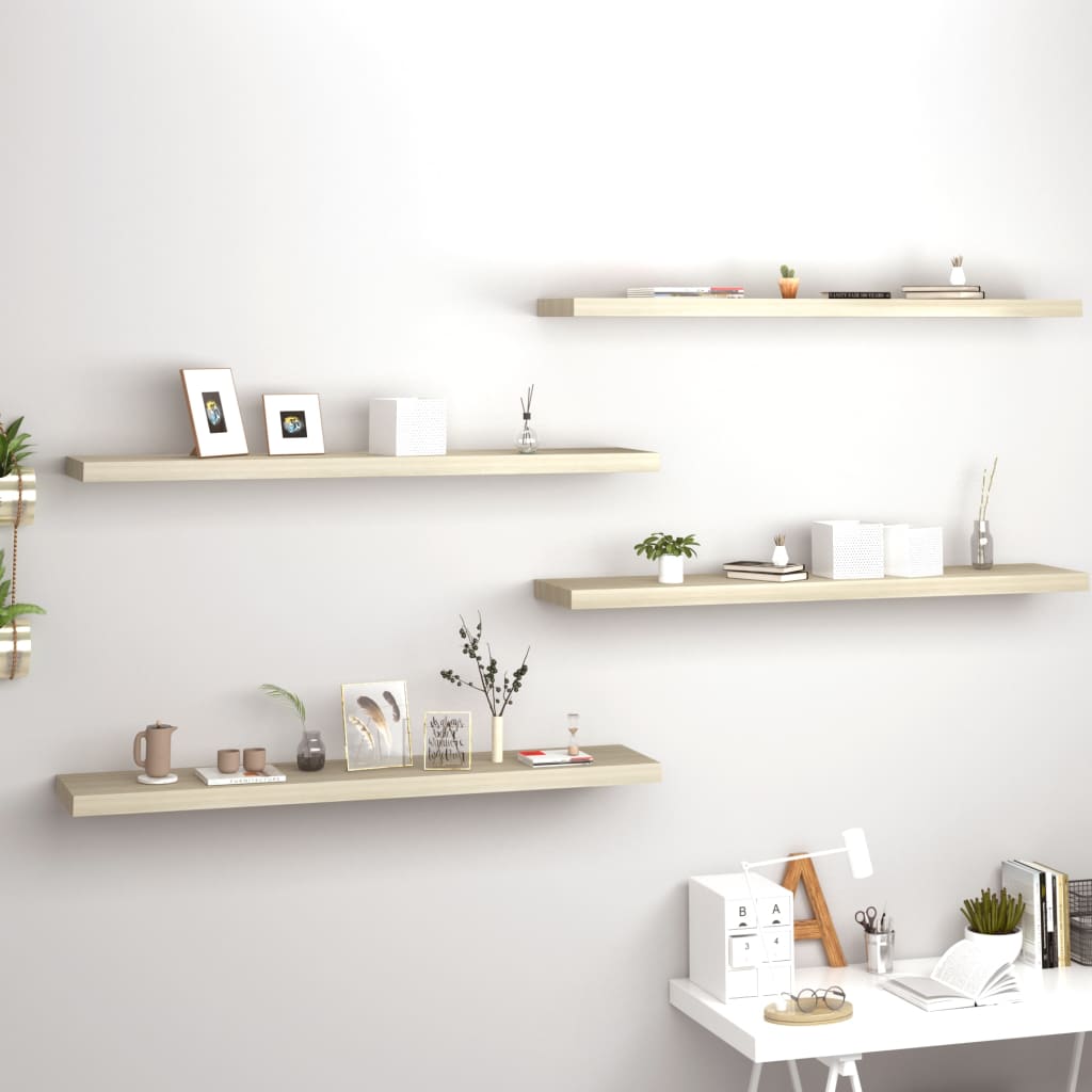 Tammi kelluvat seinähyllyt Chan 120x23,5x3,8cm (4 kpl mdf)