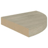 Kelluvat kulmahyllyt 2 kpl tammi 25x25x3,8 cm MDF