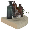 Kelluvat kulmahyllyt 4 kpl tammi 25x25x3,8 cm MDF