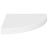 Kelluvat kulmahyllyt 2 kpl valkoinen 35x35x3,8 cm MDF