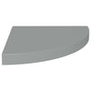 Kelluvat kulmahyllyt 4 kpl harmaa 35x35x3,8 cm MDF