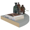 Kelluvat kulmahyllyt 4 kpl harmaa 35x35x3,8 cm MDF