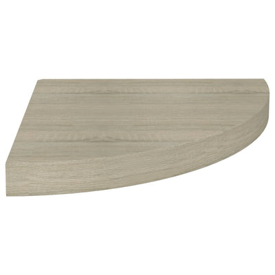 Kelluvat kulmahyllyt 2 kpl tammi 35x35x3,8 cm MDF