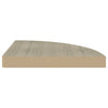 Kelluvat kulmahyllyt 2 kpl tammi 35x35x3,8 cm MDF