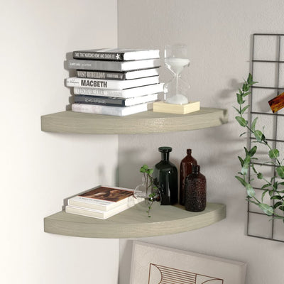 Tammi kelluvat kulmahyllyt Gopsa 35x35x3,8cm (2 kpl mdf)