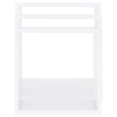 Seinäkuutiohyllyt 3 kpl valkoinen MDF