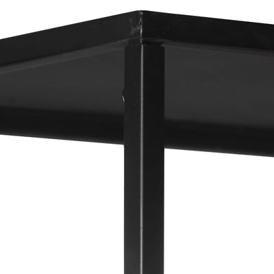 Kirjahylly 80x35x180 cm karkea mangopuu ja rauta
