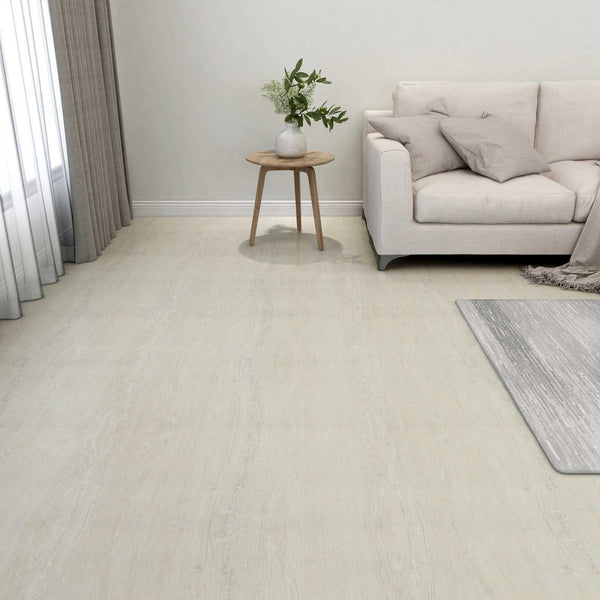 Lattialankut Kermanvalkoinen 5,11 m² 55 kpl Polyvinyylikloridi