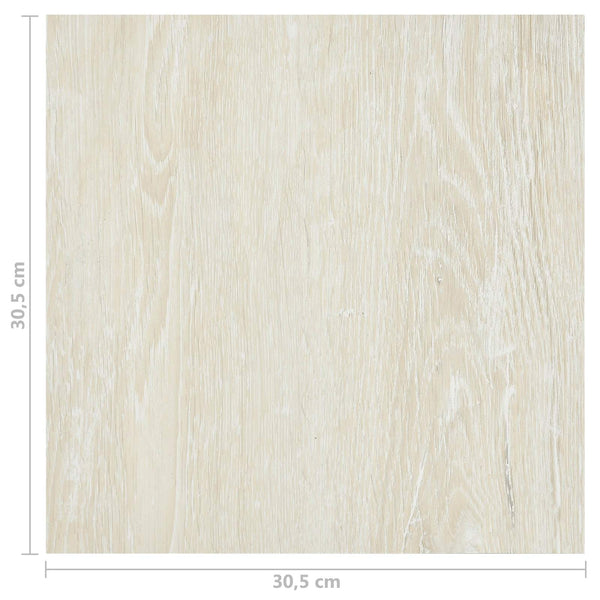 Lattialankut Kermanvalkoinen 5,11 m² 55 kpl Polyvinyylikloridi