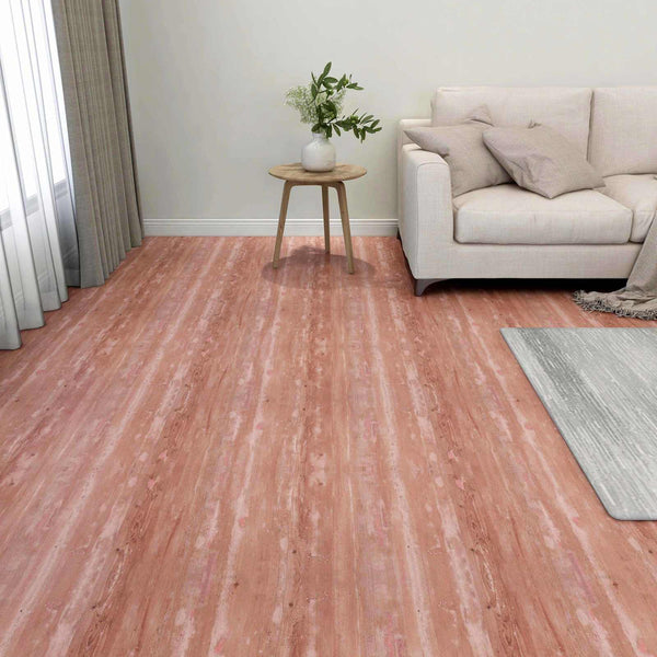 Lattialankut Punainen 5,11 m² 55 kpl Polyvinyylikloridi