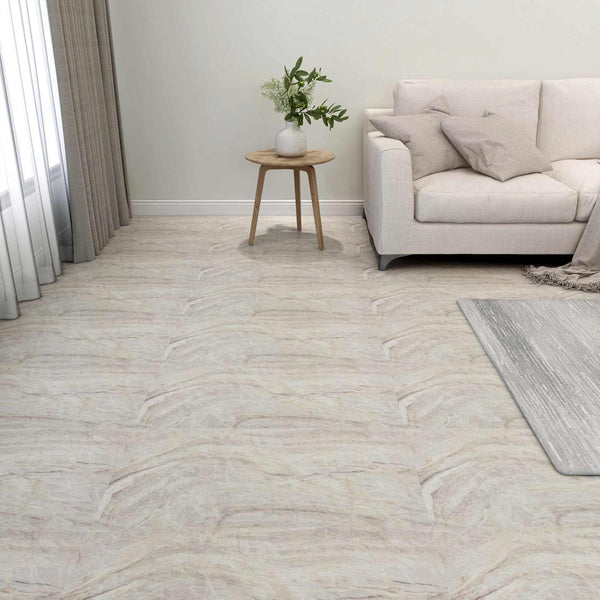 Lattialankut Ruskea ja beige 5,11 m² 55 kpl Polyvinyylikloridi