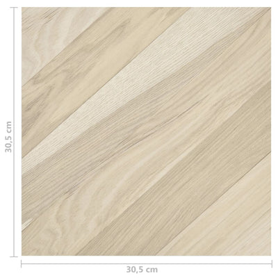 Beige itsekiinnittyvä lattialankku Emeretiana 5,11 m² (55 kpl, pvc, raita)