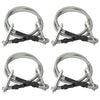 310252 vidaXL Ropes with Carabiner 4 pcs Rubber