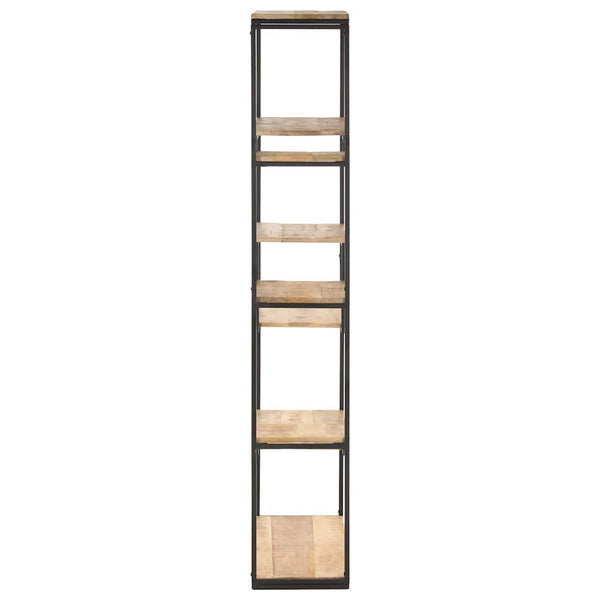 Kirjahylly 80x30x180 cm karkea mangopuu