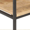 Kirjahylly 80x30x180 cm karkea mangopuu
