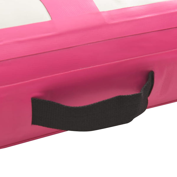 Täytettävä voimistelumatto pumpulla 60x100x10 cm PVC pinkki