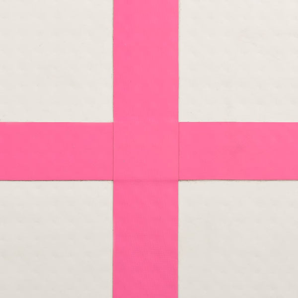 Täytettävä voimistelumatto pumpulla 60x100x10 cm PVC pinkki