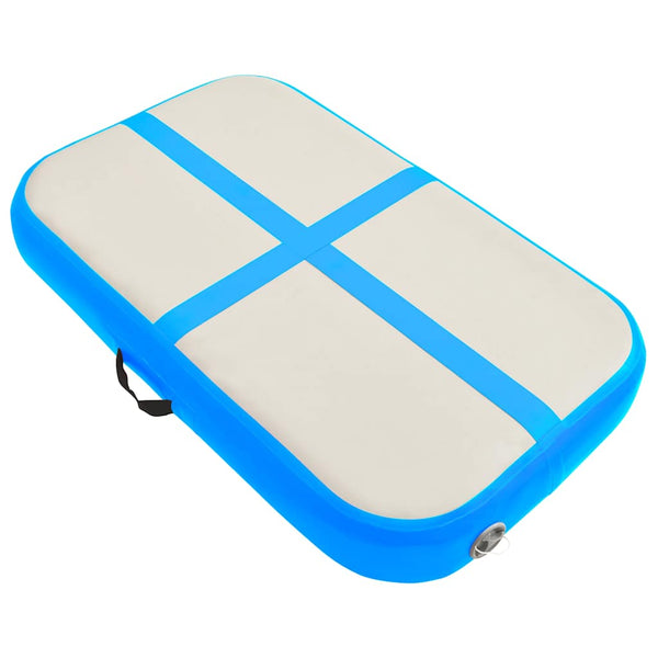Täytettävä voimistelumatto pumpulla 60x100x15 cm PVC sininen