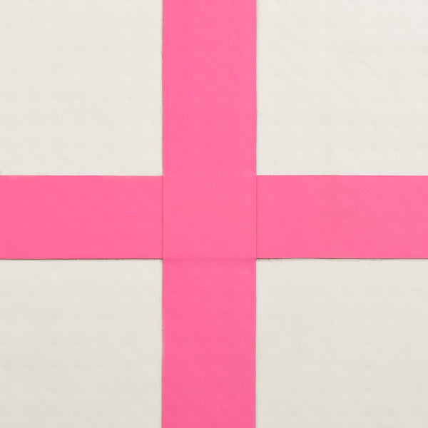 Täytettävä voimistelumatto pumpulla 60x100x20 cm PVC pinkki