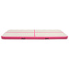 Täytettävä voimistelumatto pumpulla 300x100x15 cm PVC pinkki