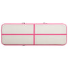 Täytettävä voimistelumatto pumpulla 300x100x15 cm PVC pinkki