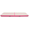 Täytettävä voimistelumatto pumpulla 500x100x15 cm PVC pinkki