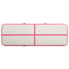 Täytettävä voimistelumatto pumpulla 500x100x15 cm PVC pinkki
