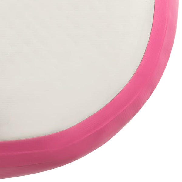 Täytettävä voimistelumatto pumpulla 500x100x15 cm PVC pinkki