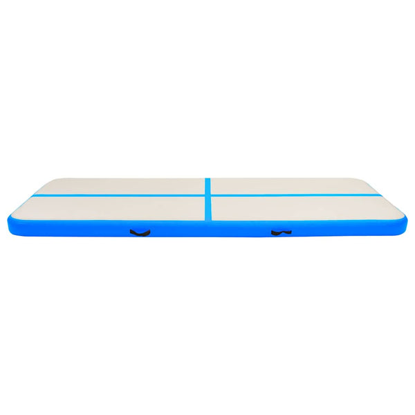 Täytettävä voimistelumatto pumpulla 300x100x20 cm PVC sininen