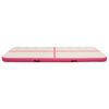 Täytettävä voimistelumatto pumpulla 400x100x20 cm PVC pinkki
