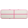 Täytettävä voimistelumatto pumpulla 400x100x20 cm PVC pinkki