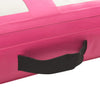 Täytettävä voimistelumatto pumpulla 400x100x20 cm PVC pinkki