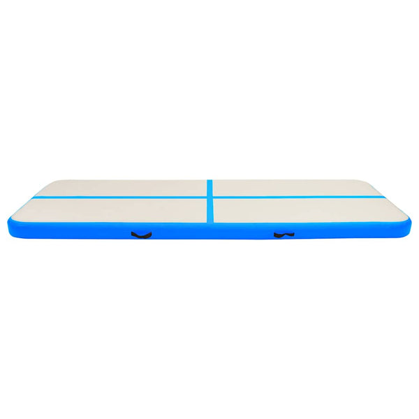 Täytettävä voimistelumatto pumpulla 500x100x20 cm PVC sininen