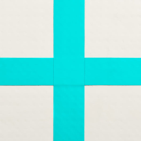 Täytettävä voimistelumatto pumpulla 500x100x20 cm PVC vihreä