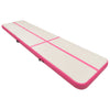 Täytettävä voimistelumatto pumpulla 700x100x20 cm PVC pinkki